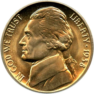 image for: 1938-D Jefferson 5c PCGS MS66 FS