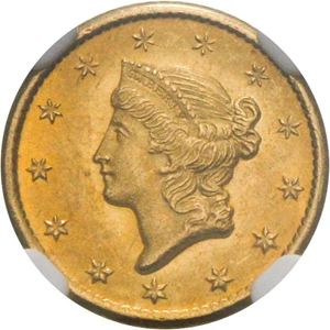 image for: 1849-O G$1 NGC/CAC MS64 - Gold Rush Year!