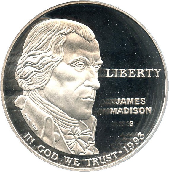 image for: 1993-S Madison $1 PCGS Proof 69 DCAM - No Reserve!