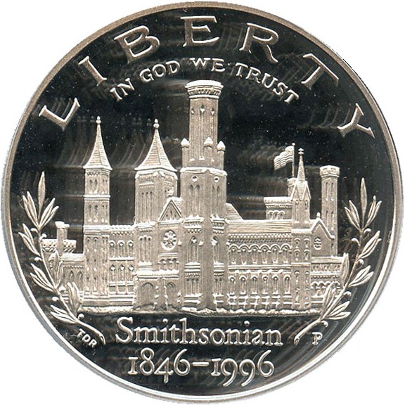 image for: 1996-P Smithsonian $1 PCGS Proof 69 DCAM - No Reserve!