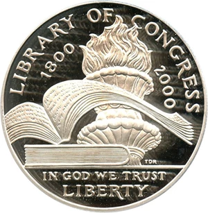 image for: 2000-P Library of Congress $1 PCGS Proof 69 DCAM - No Reserve!