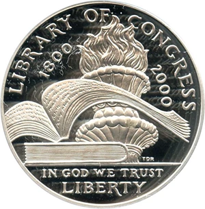 image for: 2000-P Library of Congress $1 PCGS Proof 69 DCAM - No Reserve!