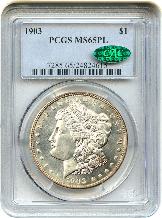 image for: 1903 $1 PCGS/CAC MS65 PL - Scarce PL Morgan Dollar