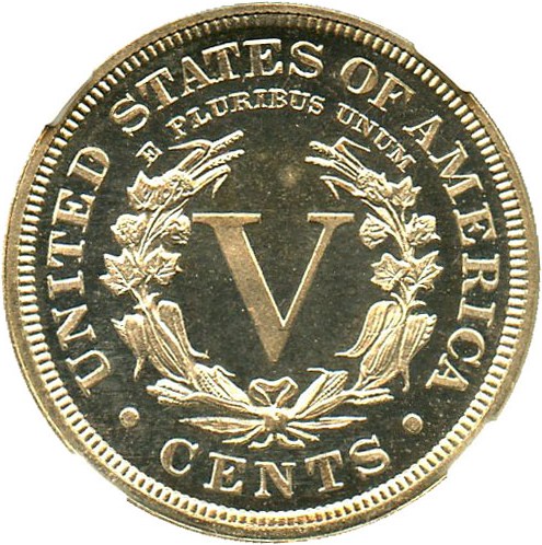 image for: 1896 5c NGC/CAC Proof 66 Cameo