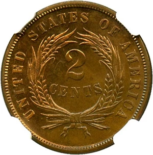 image for: 1869 2c NGC/CAC Proof 65 RB