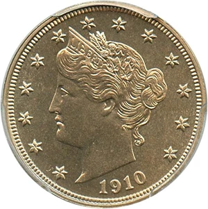 image for: 1910 5c PCGS Proof 66 - No Reserve!