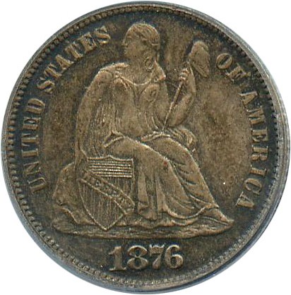 image for: 1876 10c PCGS Proof 63 - No Reserve!