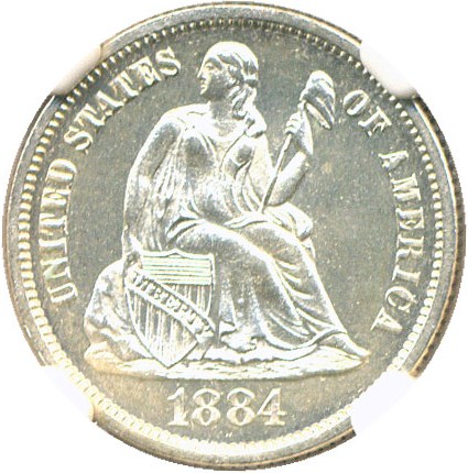 image for: 1884 10c NGC Proof 64 - No Reserve!