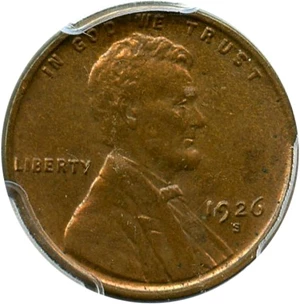 image for: 1926-S 1c PCGS/CAC MS64 RB - Key Date