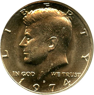 image for: 1974-D 50c NGC MS65 - (Doubled Die Obverse, VP-001, FS-101)
