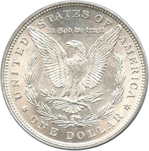image for: 1880 $1 PCGS MS63 (VAM 11, Checkmark) Hot 50 VAM