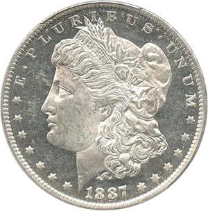 image for: 1887-O $1 PCGS MS64 DMPL