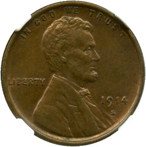 image for: 1914-S 1c NGC AU58