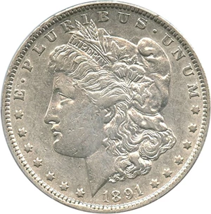 image for: 1891-O $1 PCGS XF45 (VAM 1A, Clashed E) Top 100 VAM