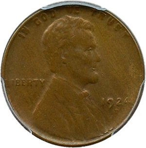 image for: 1924-D 1c PCGS/CAC MS62 BN