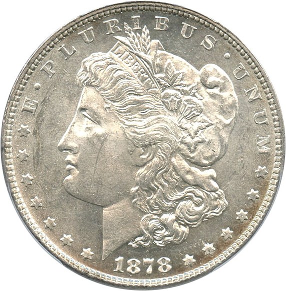 image for: 1878 7TF $1 PCGS MS61 (Reverse of 1878, VAM 141, Tripled Star) Top 100 VAM