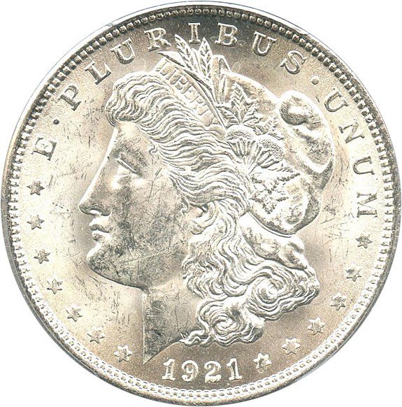 image for: 1921 Morgan $1 PCGS MS63 (VAM 41 Pitted Reverse) Top 100 VAM