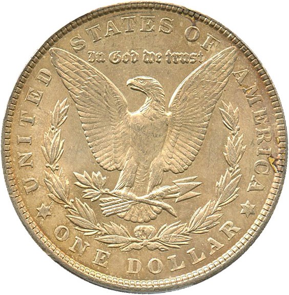 image for: 1900 $1 PCGS MS62 (VAM 11, Doubled Wing) Top 100 VAM