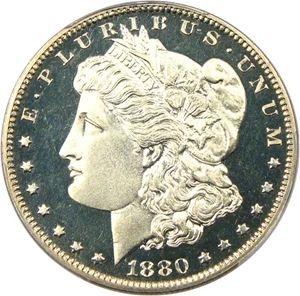 image for: 1880 $1 PCGS Proof 66 Cameo - Stunning Gem Proof