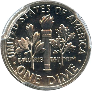 image for: 1970 No S 10c PCGS Proof 66 (Missing Mintmark) - Rare Mint Error