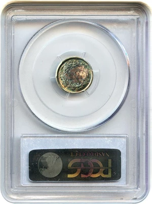 image for: 1873 H10c PCGS MS67 - Amazing Colorful Toning