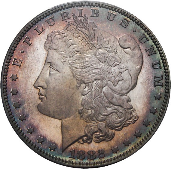 image for: 1882 $1 PCGS/CAC Proof 67 - Superb Gem with Beautiful Toning