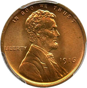 image for: 1916 1c PCGS/CAC MS67 RD - Tied for Finest at CAC