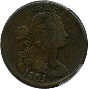 image for: 1805 1c PCGS VF20