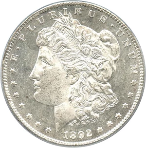 image for: 1892-CC $1 PCGS MS63 PL