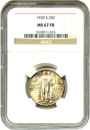 image for: 1930-S 25c NGC MS67 FH - Awesome Gem