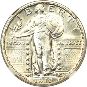 image for: 1919-D 25c NGC MS65 FH - Rare Date in Gem FH