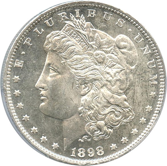 image for: 1898 $1 PCGS MS64+ DMPL