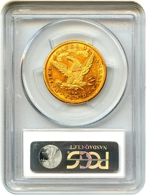 image for: 1880-CC $10 PCGS AU58 - Scarce Carson City Half Eagle