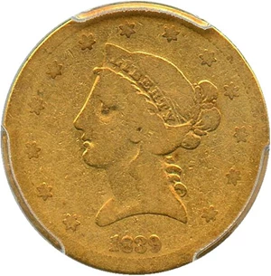 image for: 1839 $5 PCGS/CAC Good-6 - Desirable First Year of Type