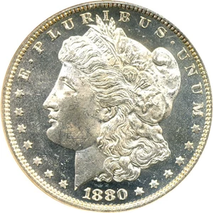 image for: 1880/79-O $1 NGC MS63 DMPL
