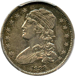 image for: 1833 25c PCGS XF45