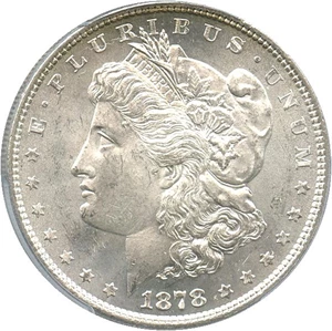 image for: 1878 8TF $1 PCGS MS65 (VAM 3, Spiked Eye)
