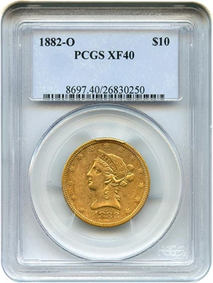 image for: 1882-O $10 PCGS XF40