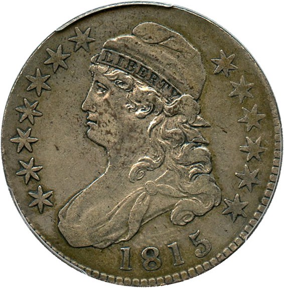 image for: 1815/2 50c PCGS XF40 - Key Date