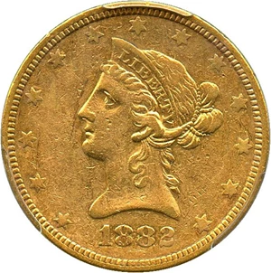 image for: 1882-O $10 PCGS XF40