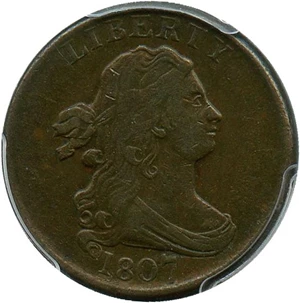 image for: 1807 1/2c PCGS XF40