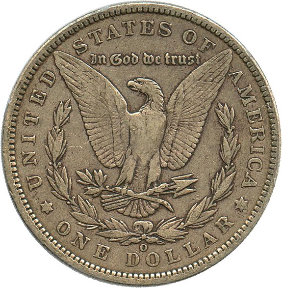 image for: 1900-O $1 PCGS VF35 (VAM 29A, Die Break) Top 100 VAM