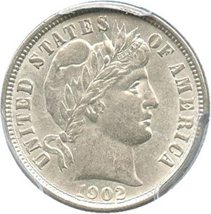 image for: 1902-O 10c PCGS AU55