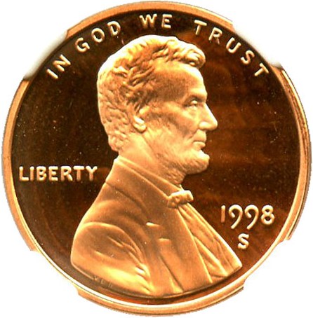 image for: 1998-S 1c NGC Proof 69 RD UCAM (Close AM, FS-901)