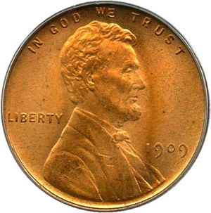 image for: 1909 Lincoln 1c PCGS MS67 RD OGH