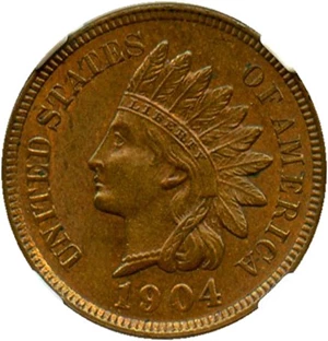 image for: 1904 1c NGC MS64 BN