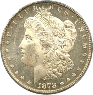 image for: 1878 8TF $1 PCGS MS62 PL
