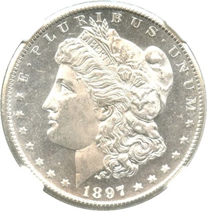 image for: 1897-S $1 NGC MS64 PL