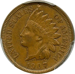 image for: 1907 1c PCGS AU58