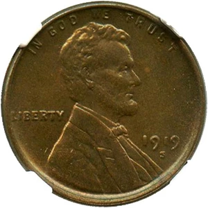image for: 1919-S 1c NGC MS64 BN